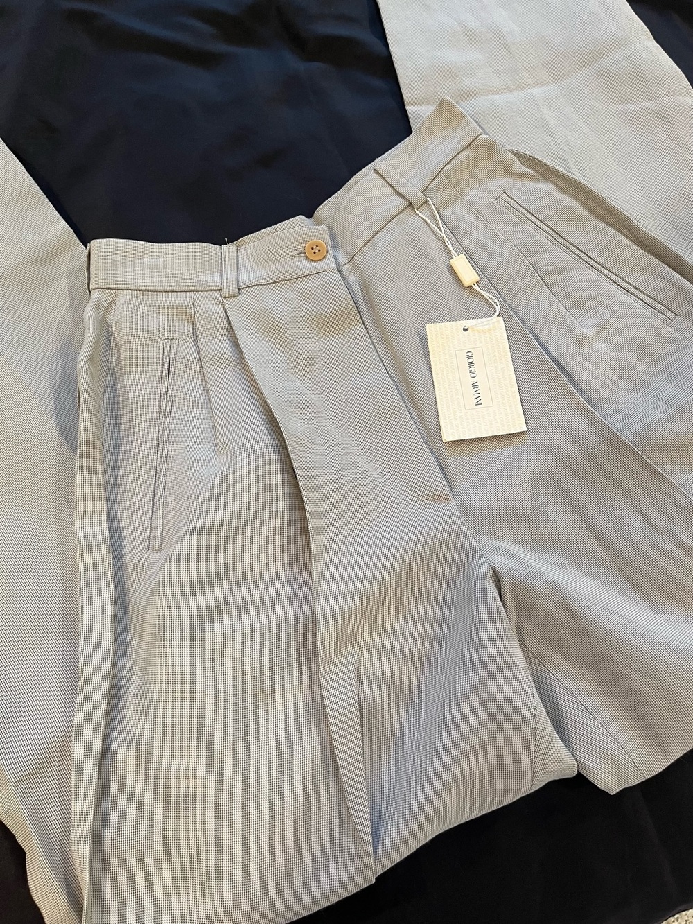 NWT*GIORGIO ARMANI LINEN SLACKS Size 38 EU*RUNWAY SAMPLE